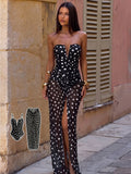Polka Dot Ruched Swim Set