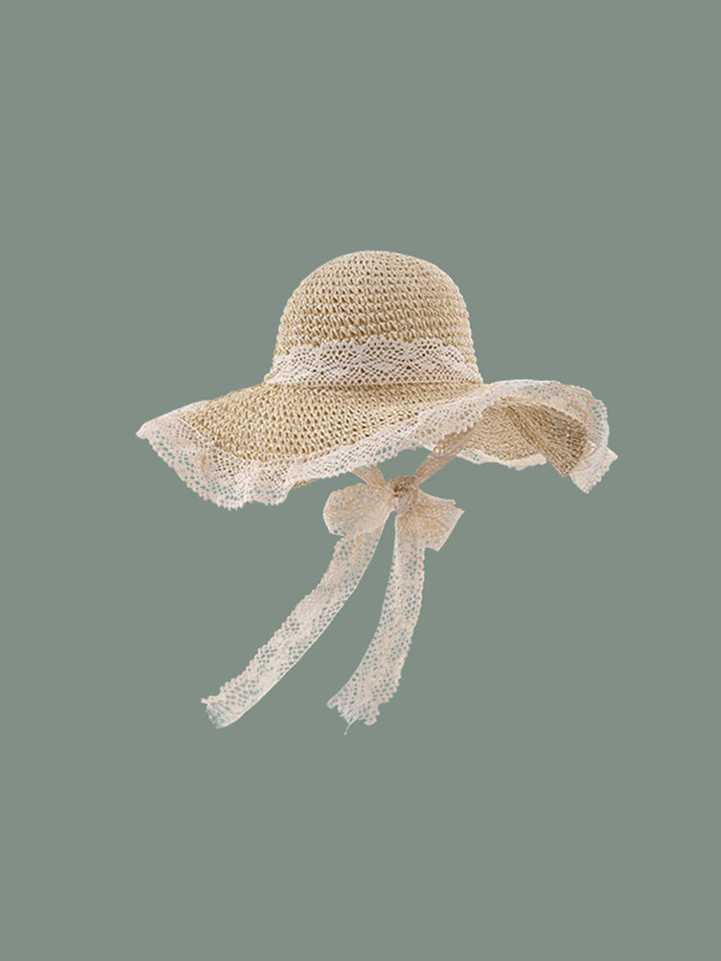 Lace Bow Sun Hat
