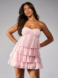 Twist Tier Mini Dress