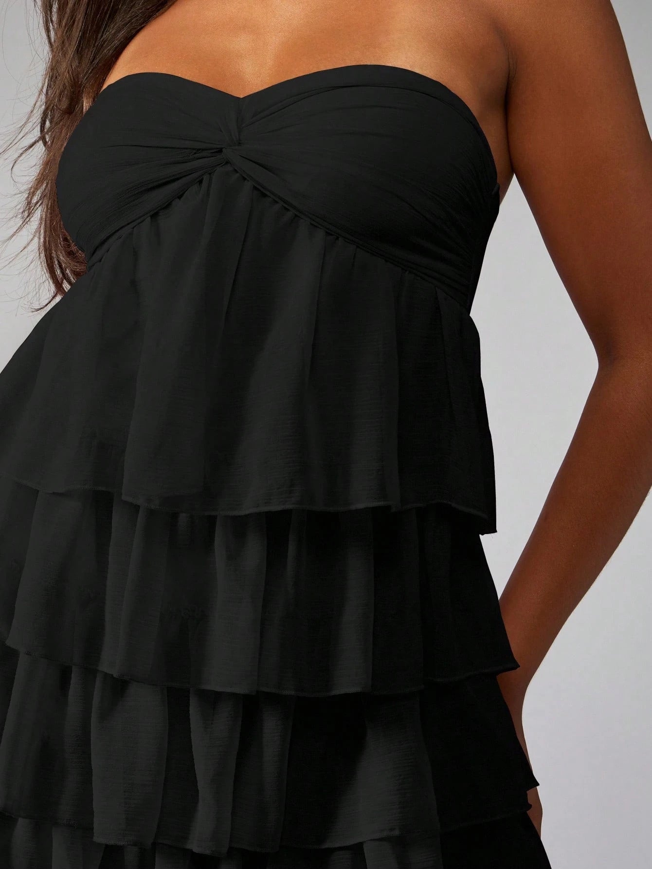 Twist Tier Mini Dress