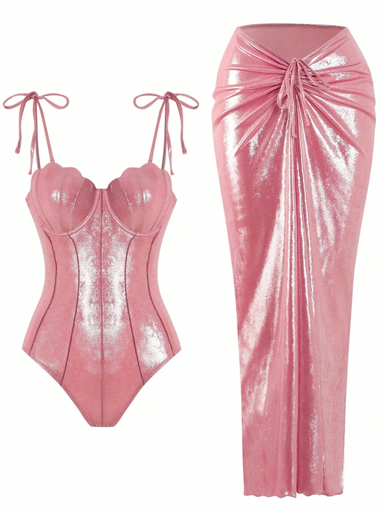 Rosé Glow Swim Set