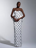 Monroe Polka Bow Gown