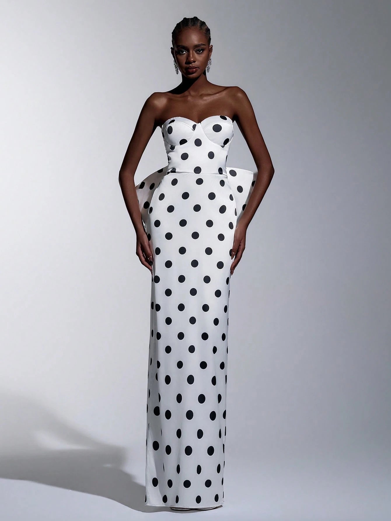 Monroe Polka Bow Gown
