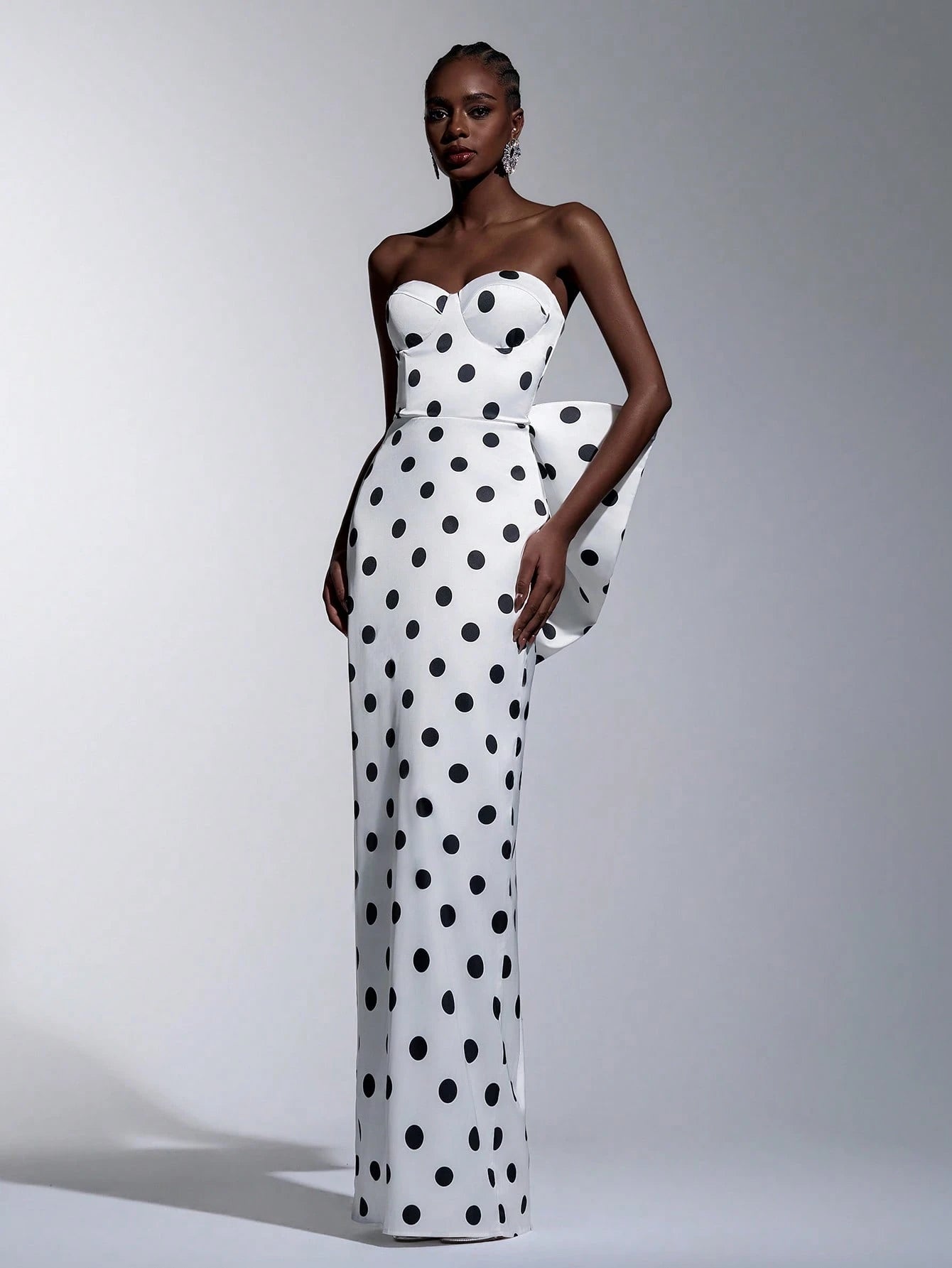 Monroe Polka Bow Gown