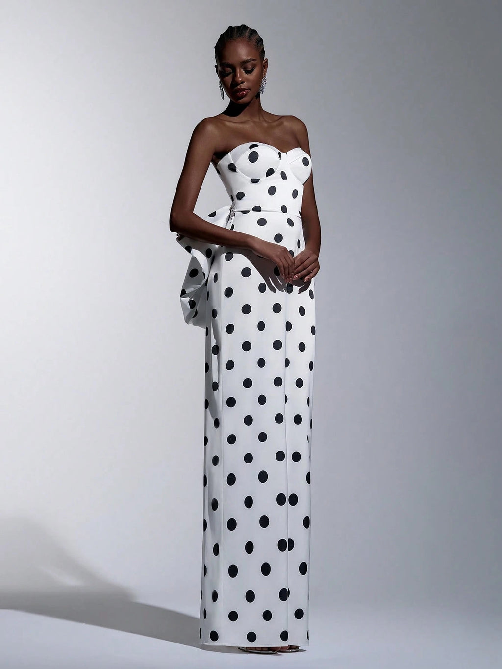 Monroe Polka Bow Gown