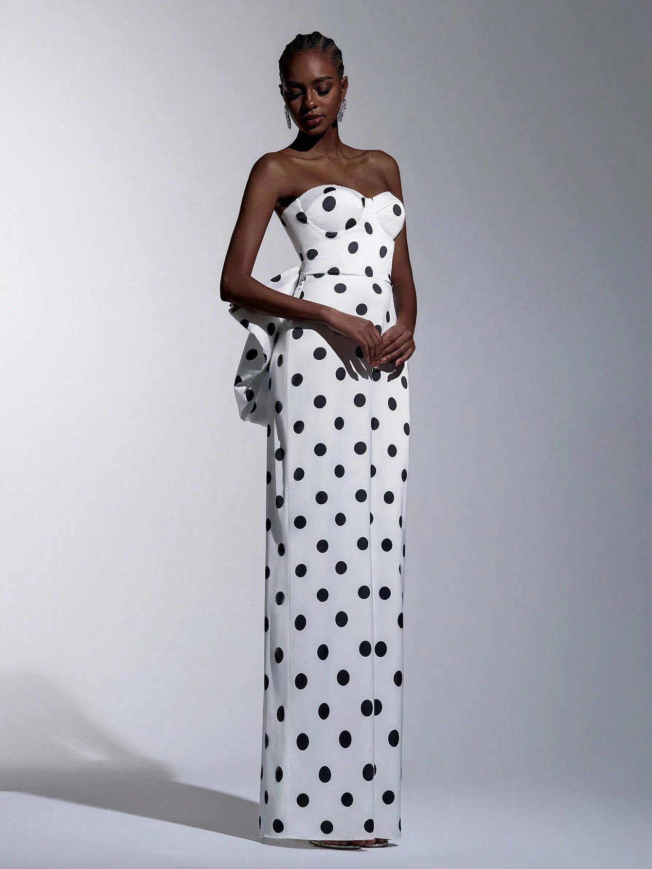 Monroe Polka Bow Gown