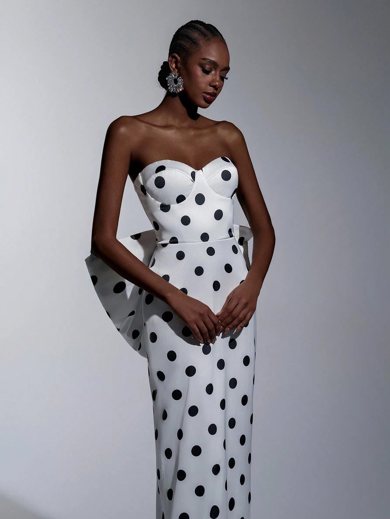 Monroe Polka Bow Gown