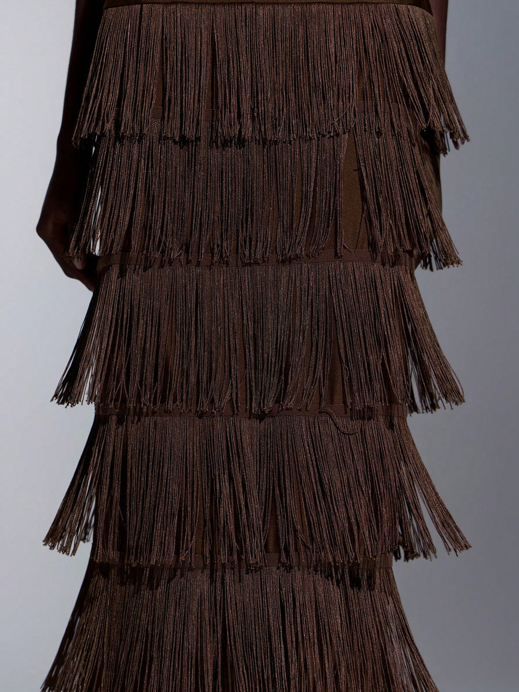 Seraphina Fringe Halter Maxi Dress