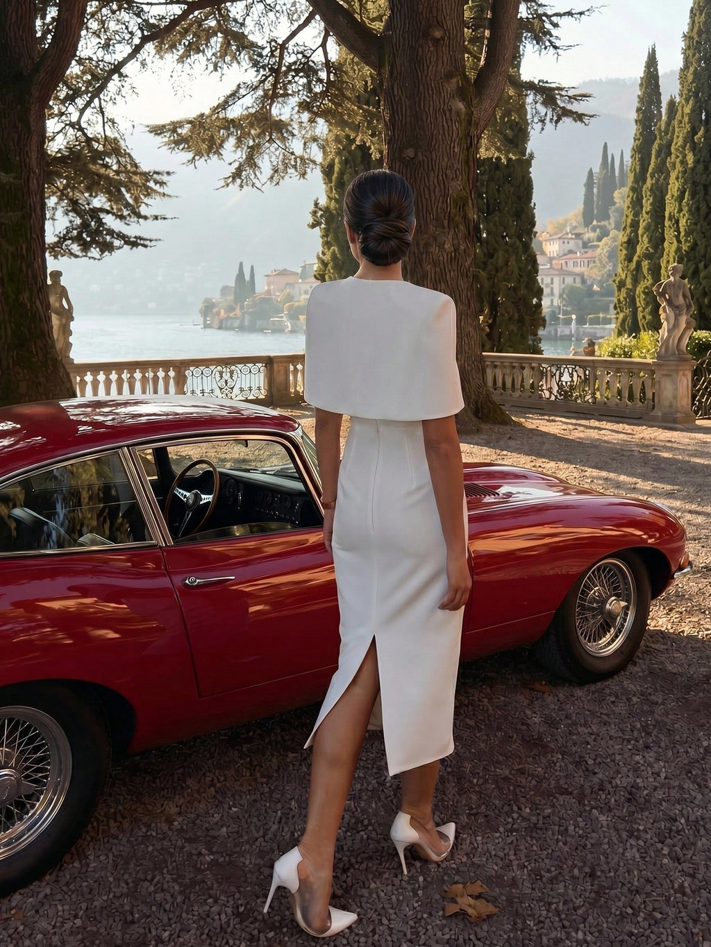 Juliette Cape Midi Dress