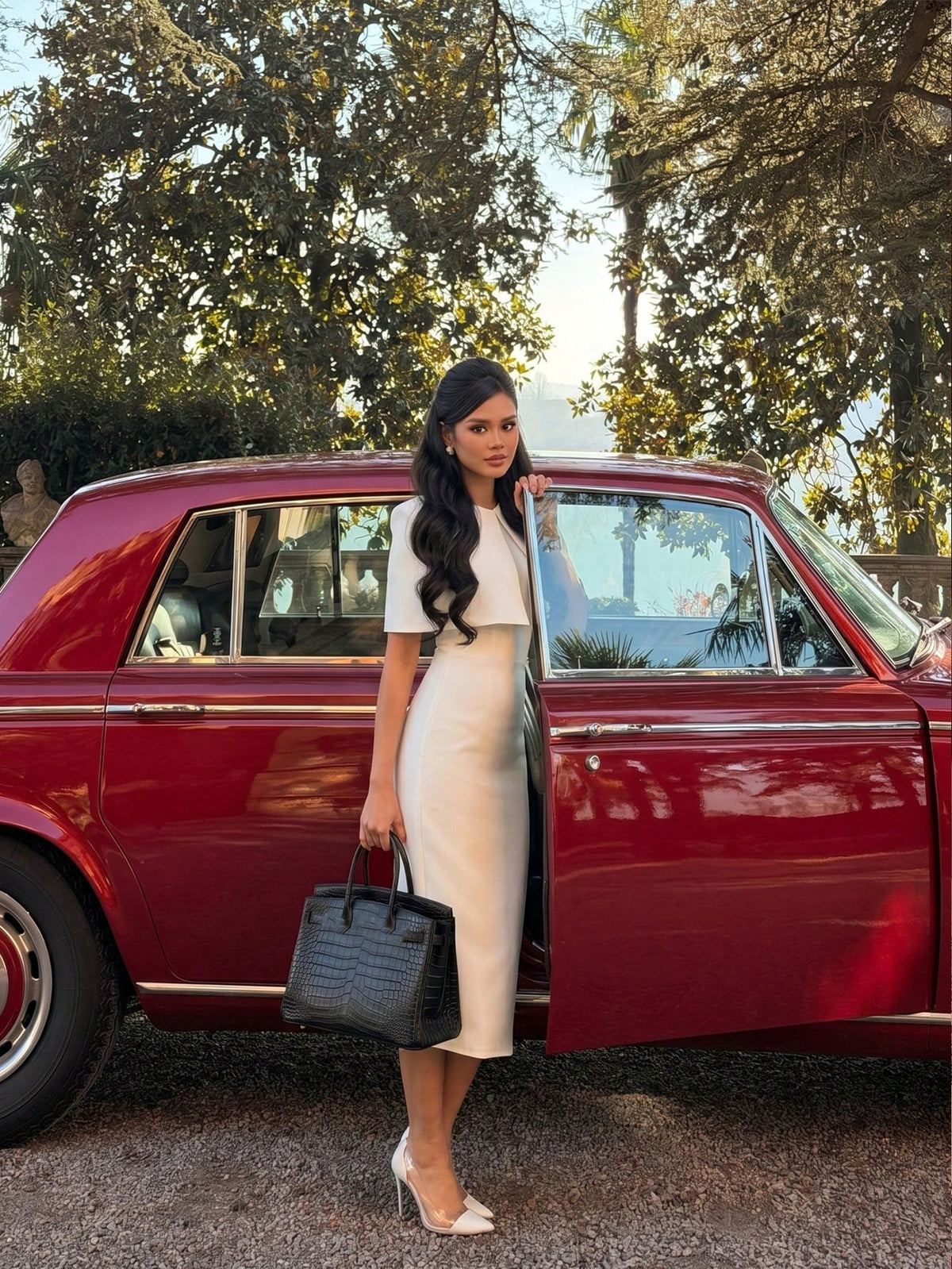 Juliette Cape Midi Dress