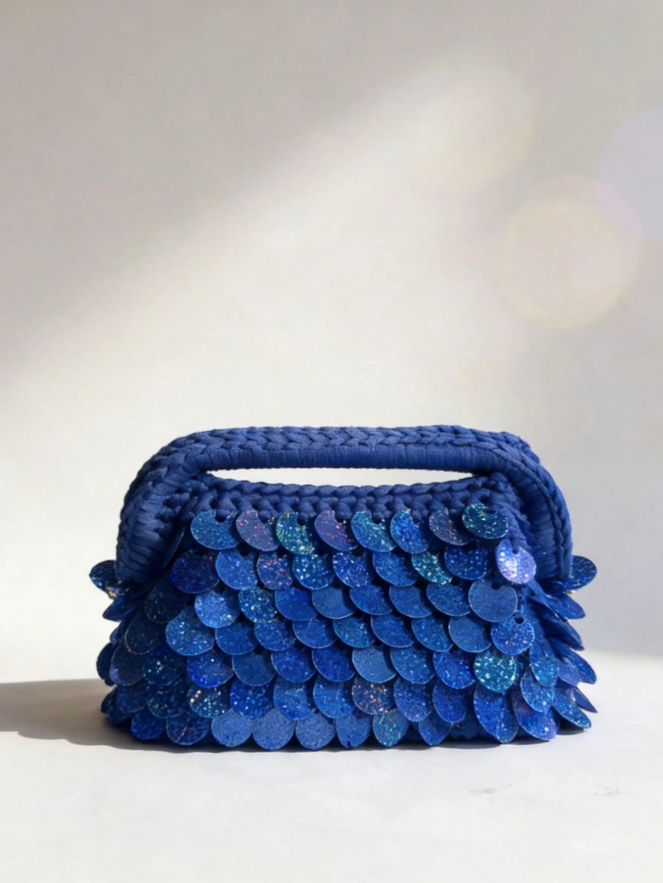 Sapphire Sequin Bag