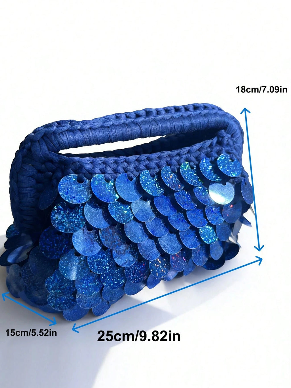 Sapphire Sequin Bag