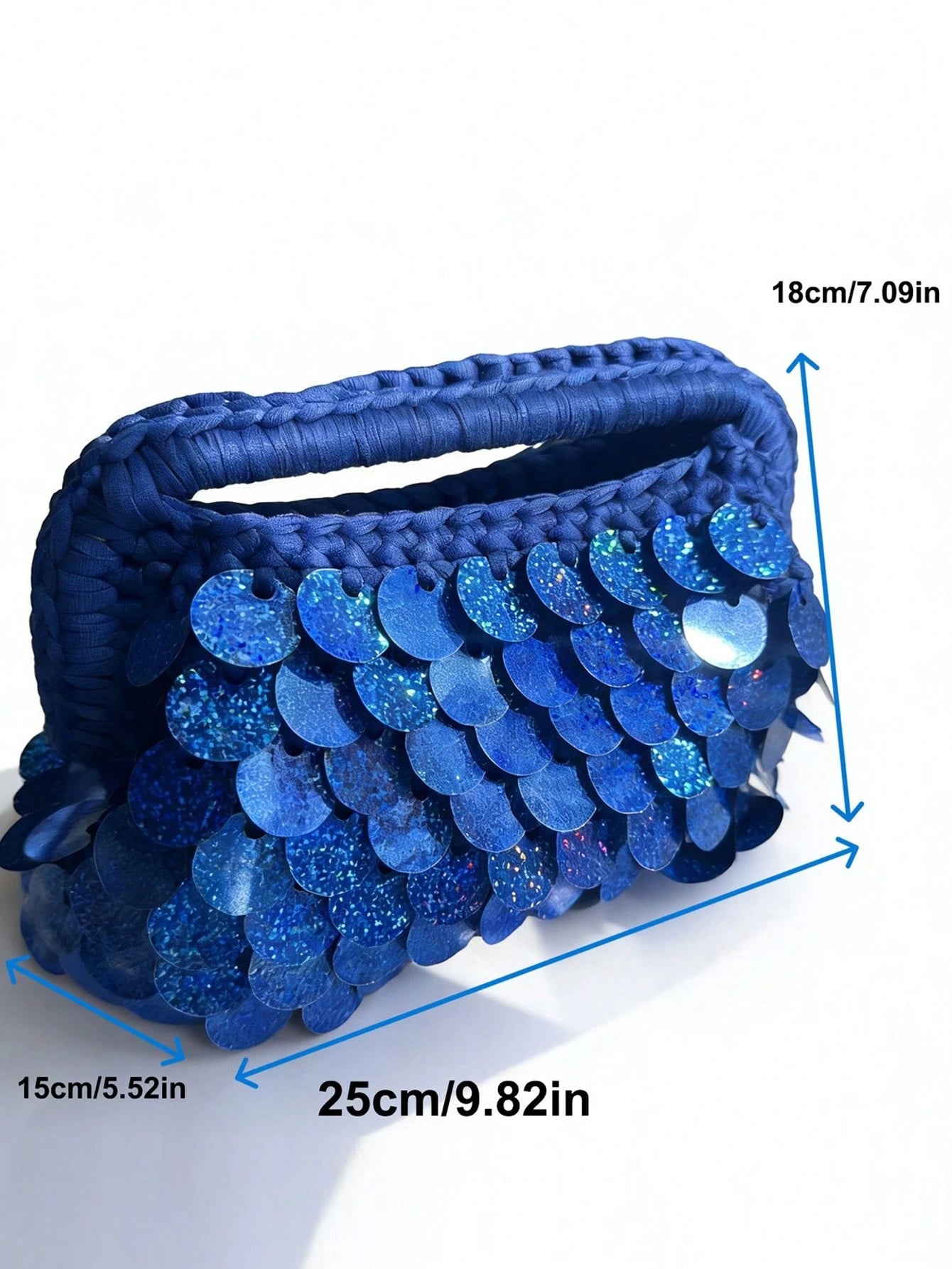 Sapphire Sequin Bag