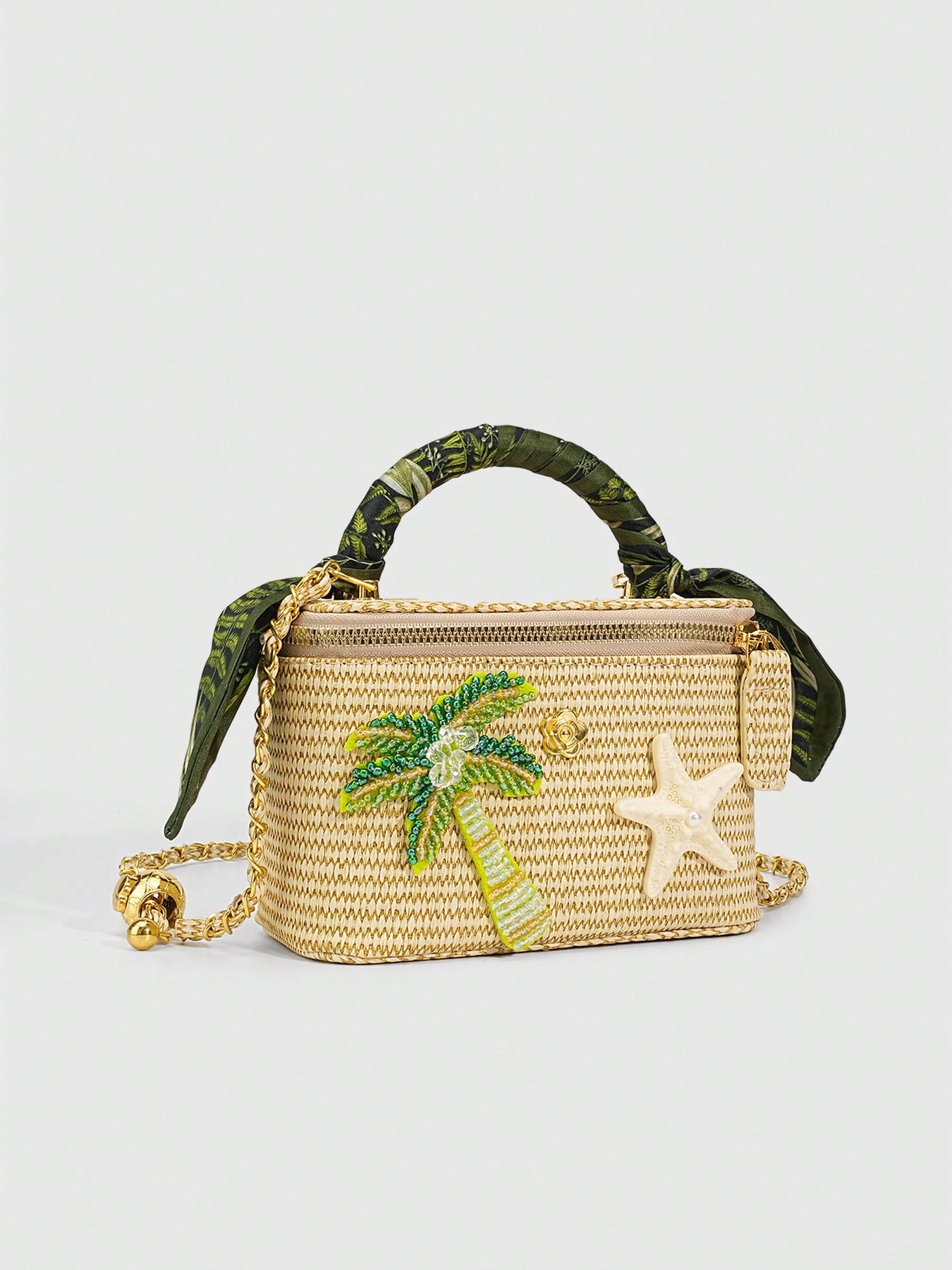 Palm Coast Raffia Bag