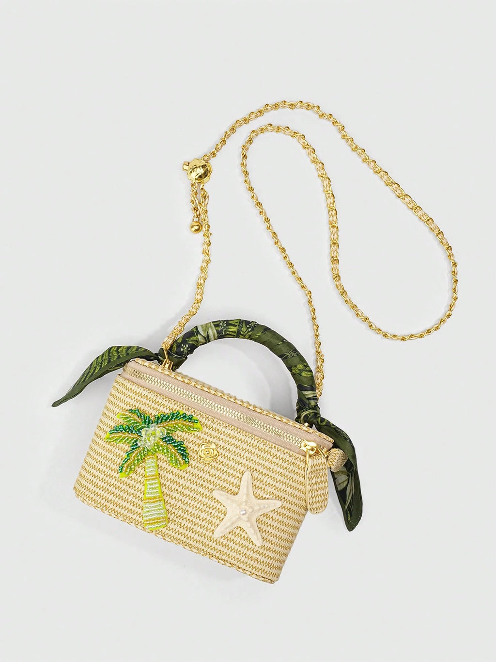 Palm Coast Raffia Bag