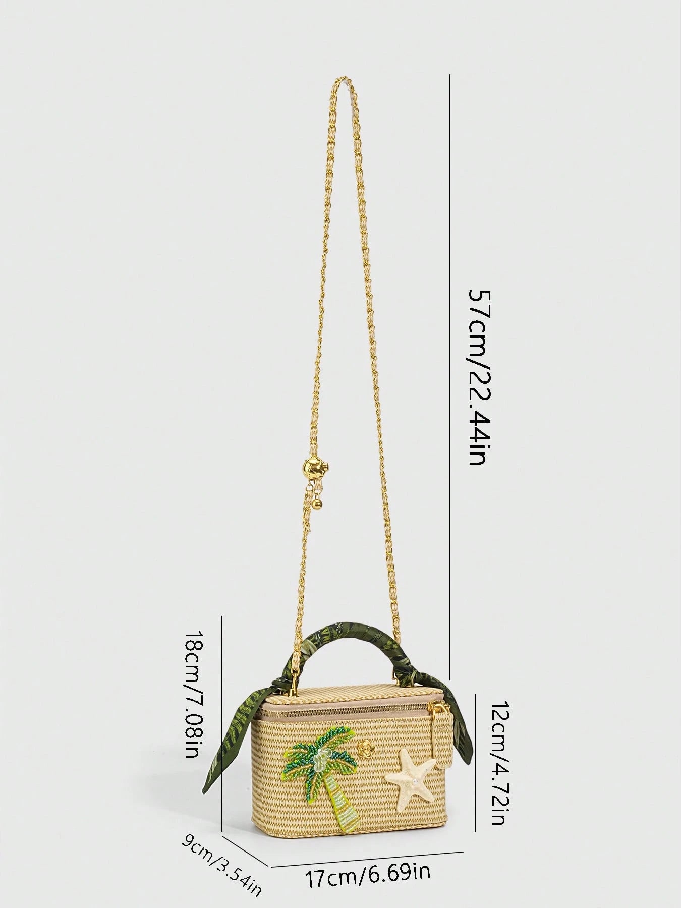 Palm Coast Raffia Bag
