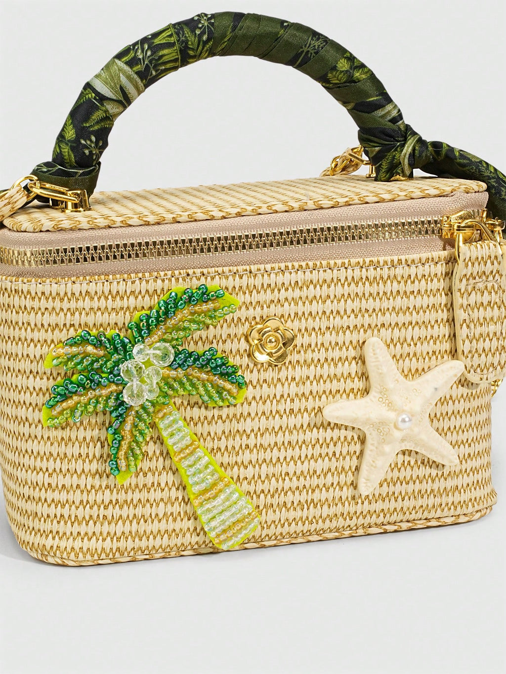 Palm Coast Raffia Bag