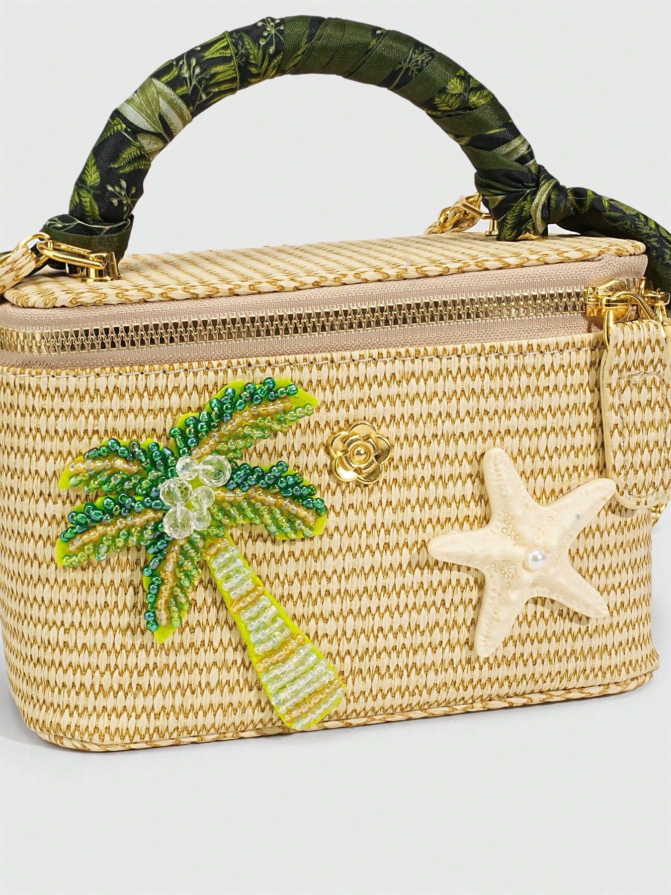 Palm Coast Raffia Bag