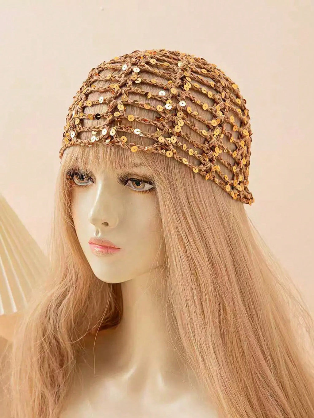 Solé Sequin Crochet Cap