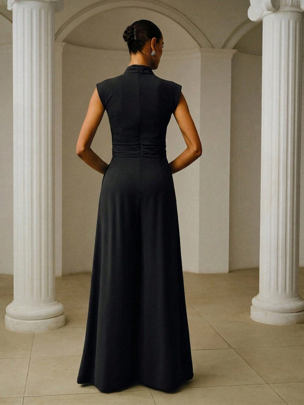 Aurelia High-Neck Wide Leg Jumpsuit