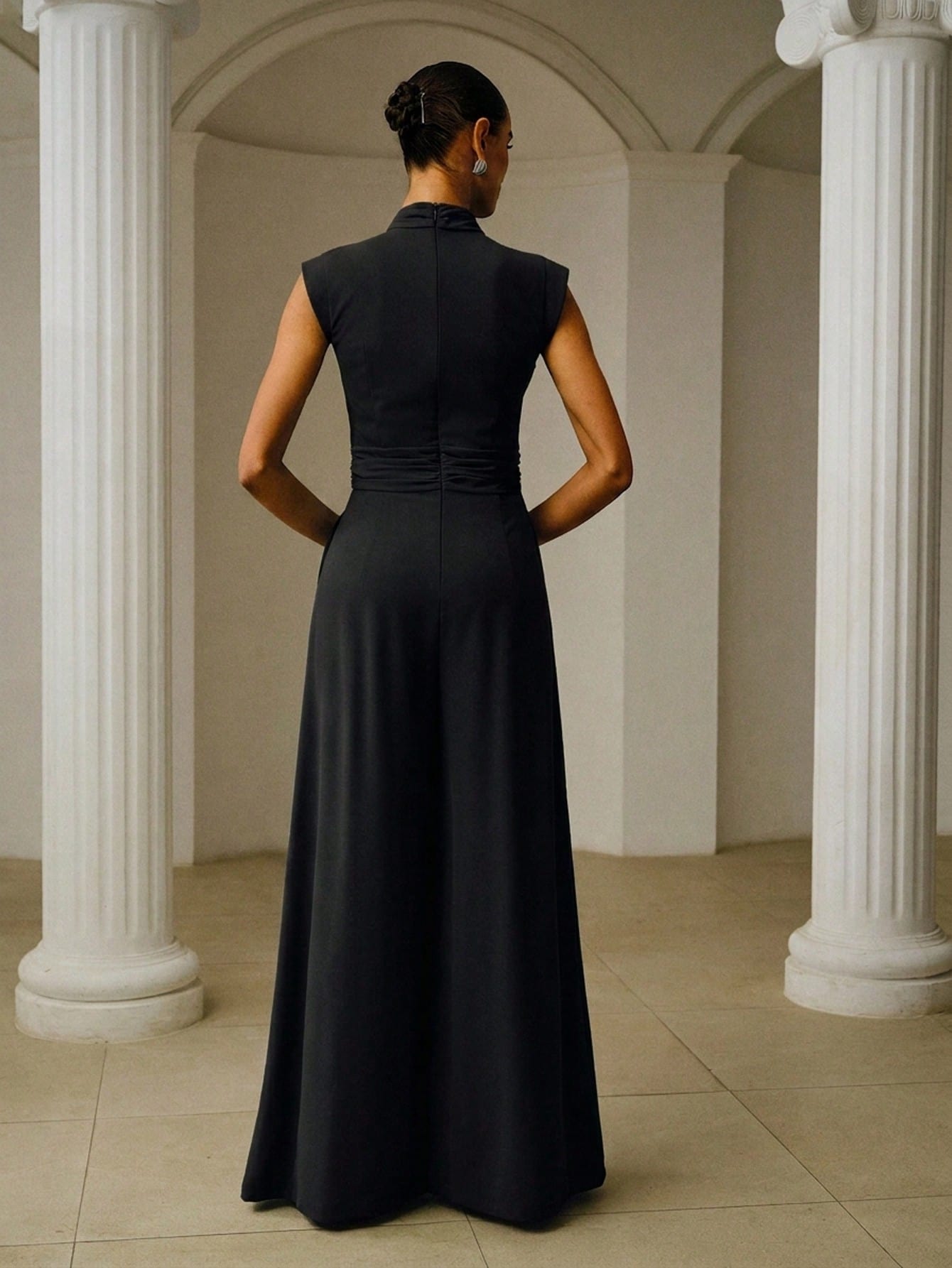 Aurelia High-Neck Wide Leg Jumpsuit