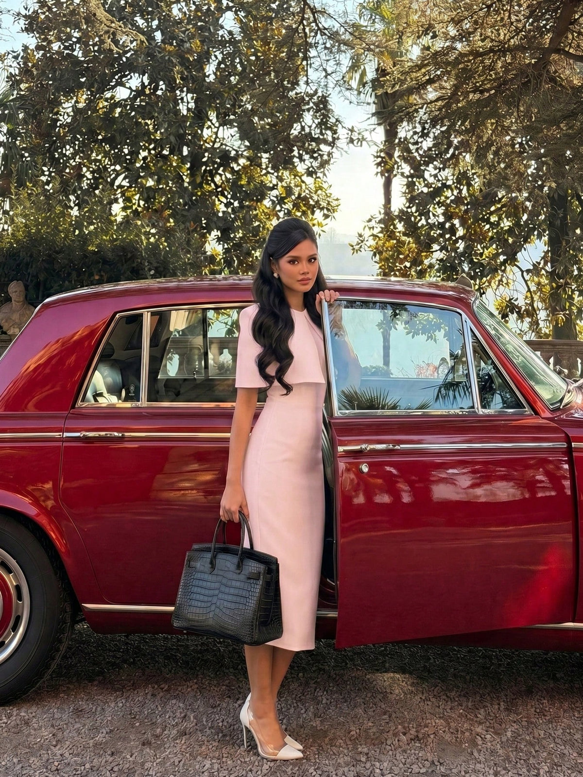 Juliette Cape Midi Dress