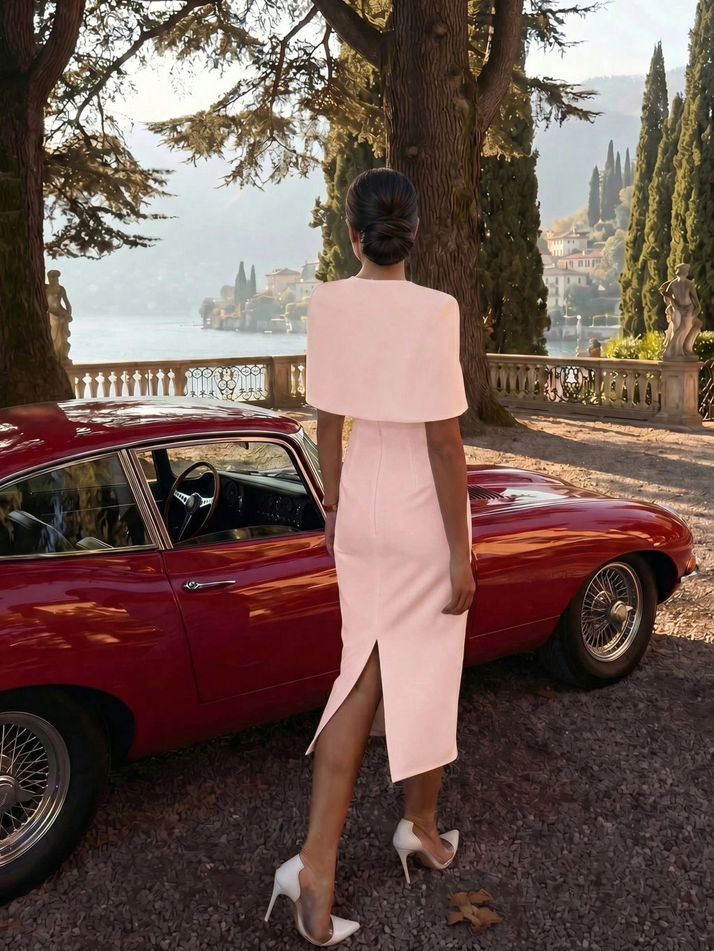 Juliette Cape Midi Dress