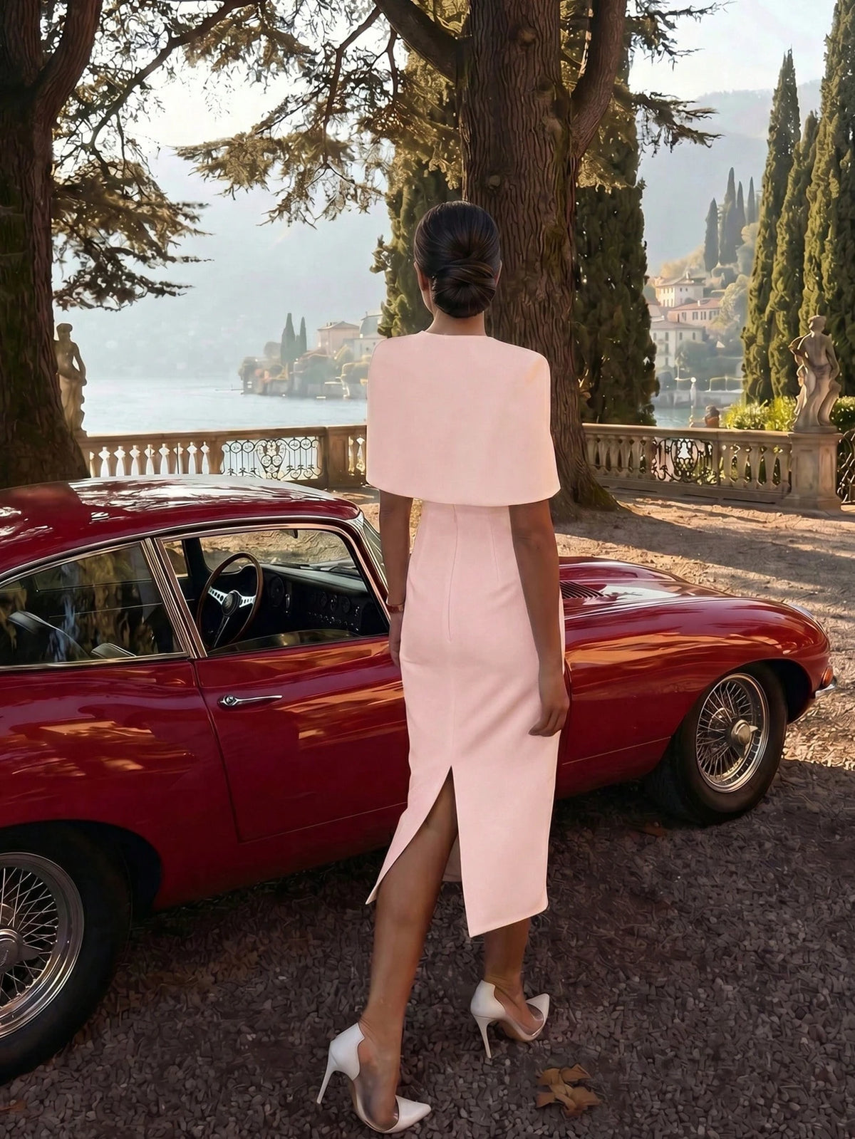 Juliette Cape Midi Dress