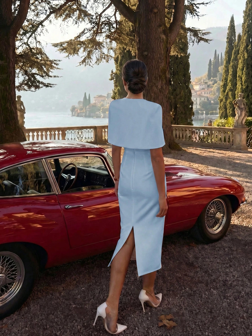 Juliette Cape Midi Dress