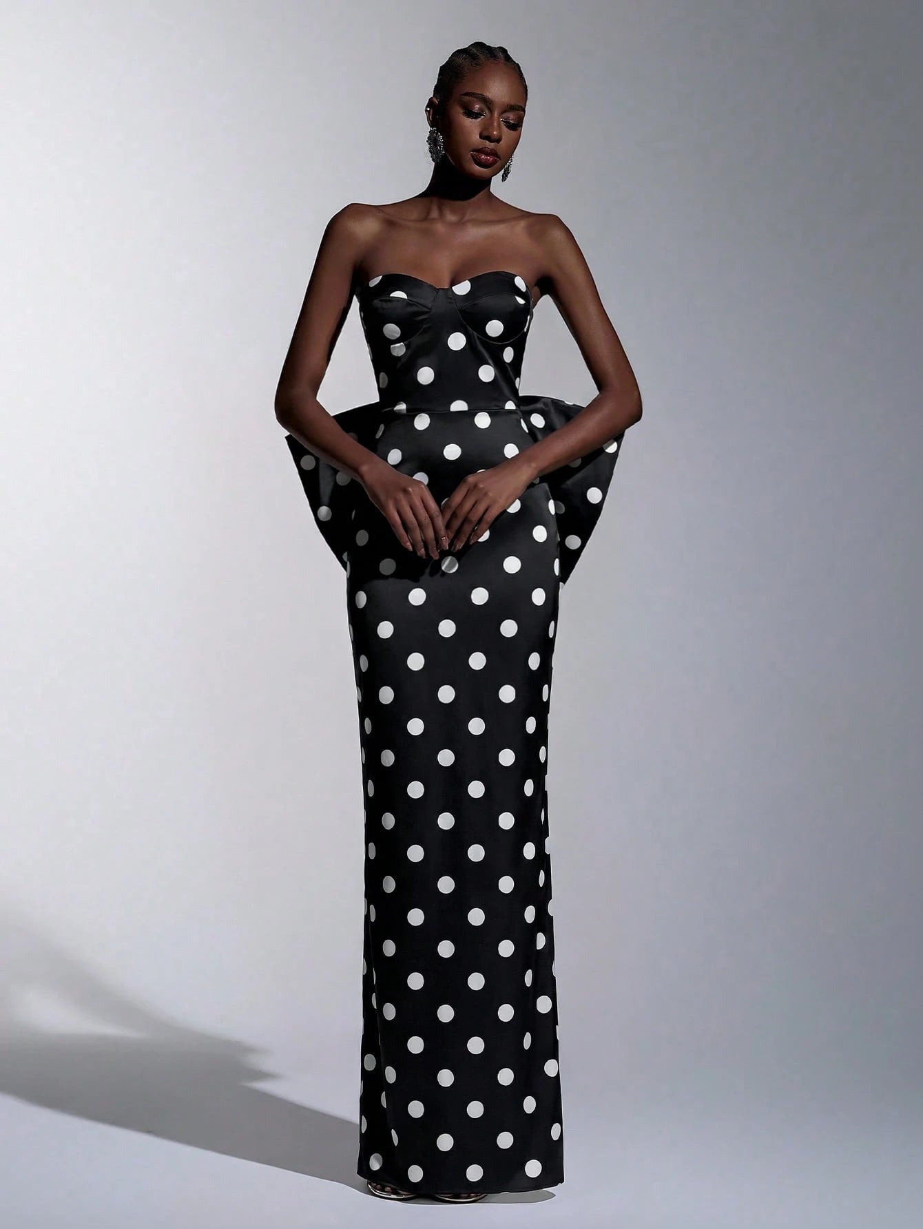 Monroe Polka Bow Gown
