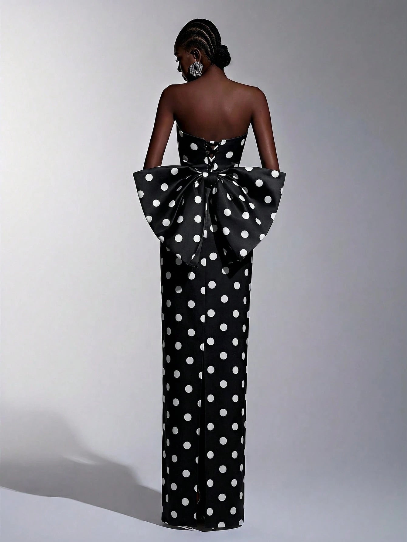 Monroe Polka Bow Gown
