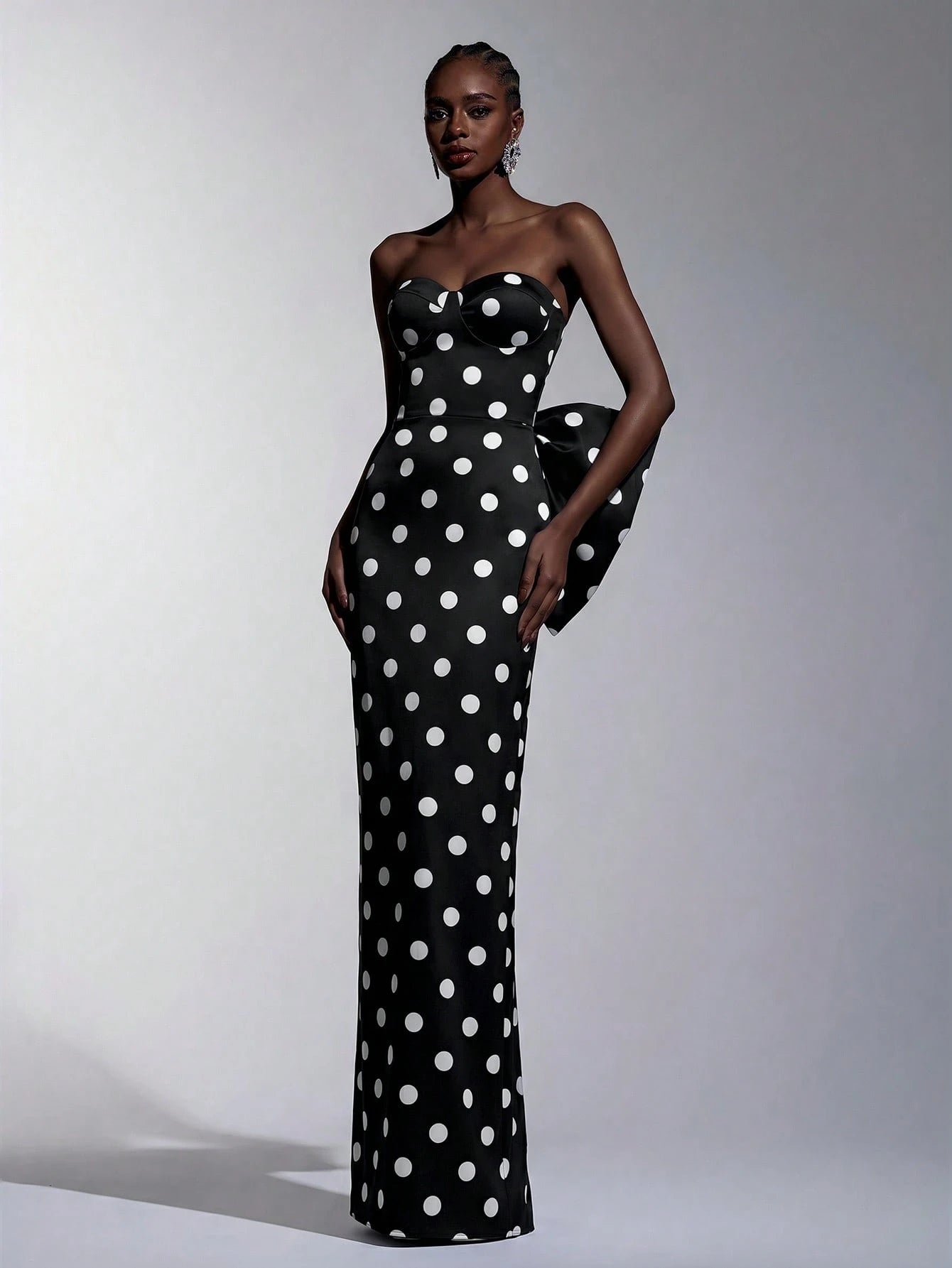 Monroe Polka Bow Gown