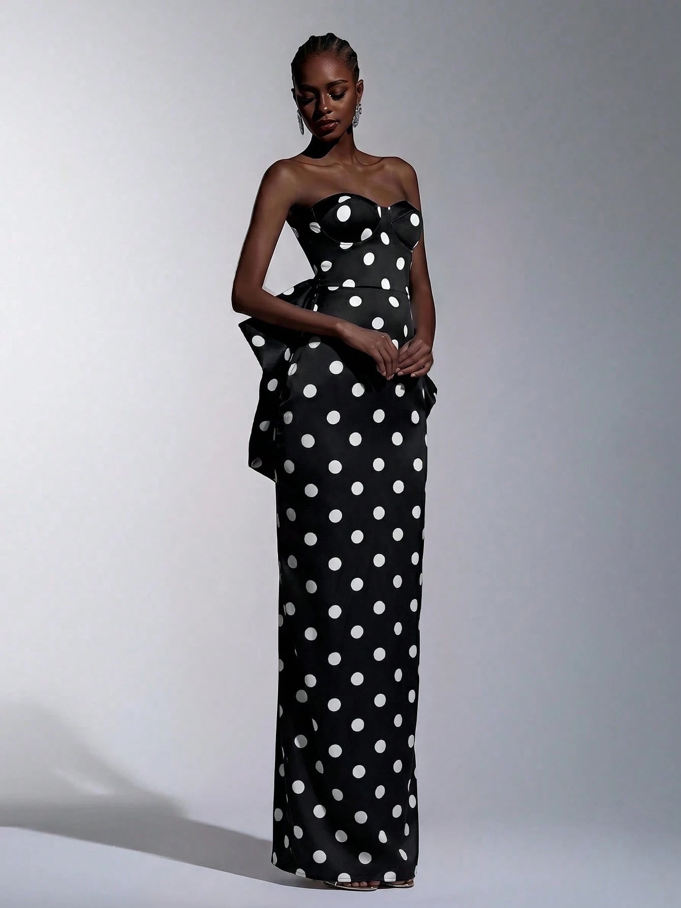 Monroe Polka Bow Gown