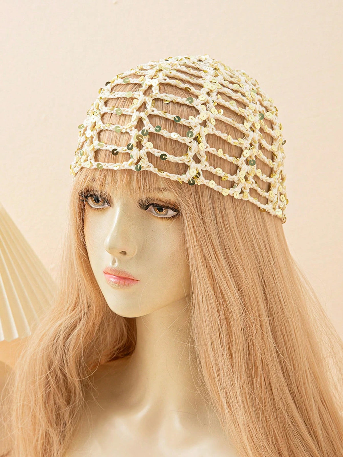 Solé Sequin Crochet Cap