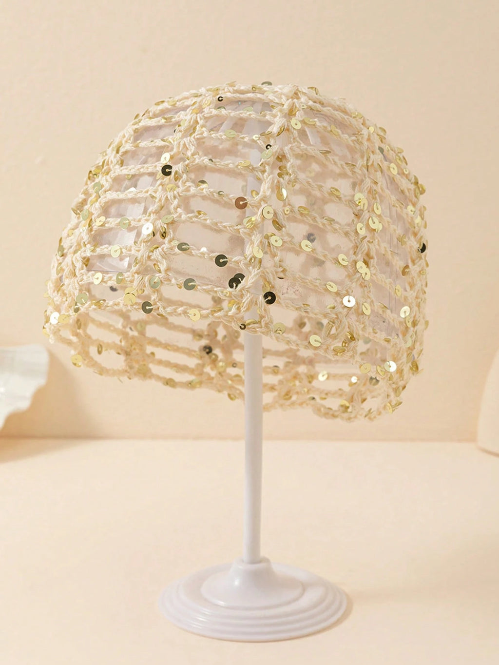 Solé Sequin Crochet Cap