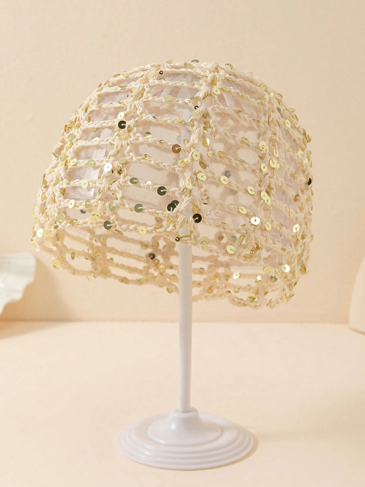 Solé Sequin Crochet Cap