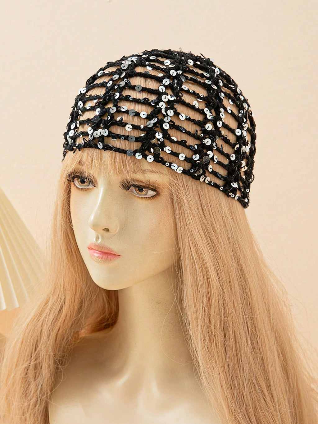 Solé Sequin Crochet Cap