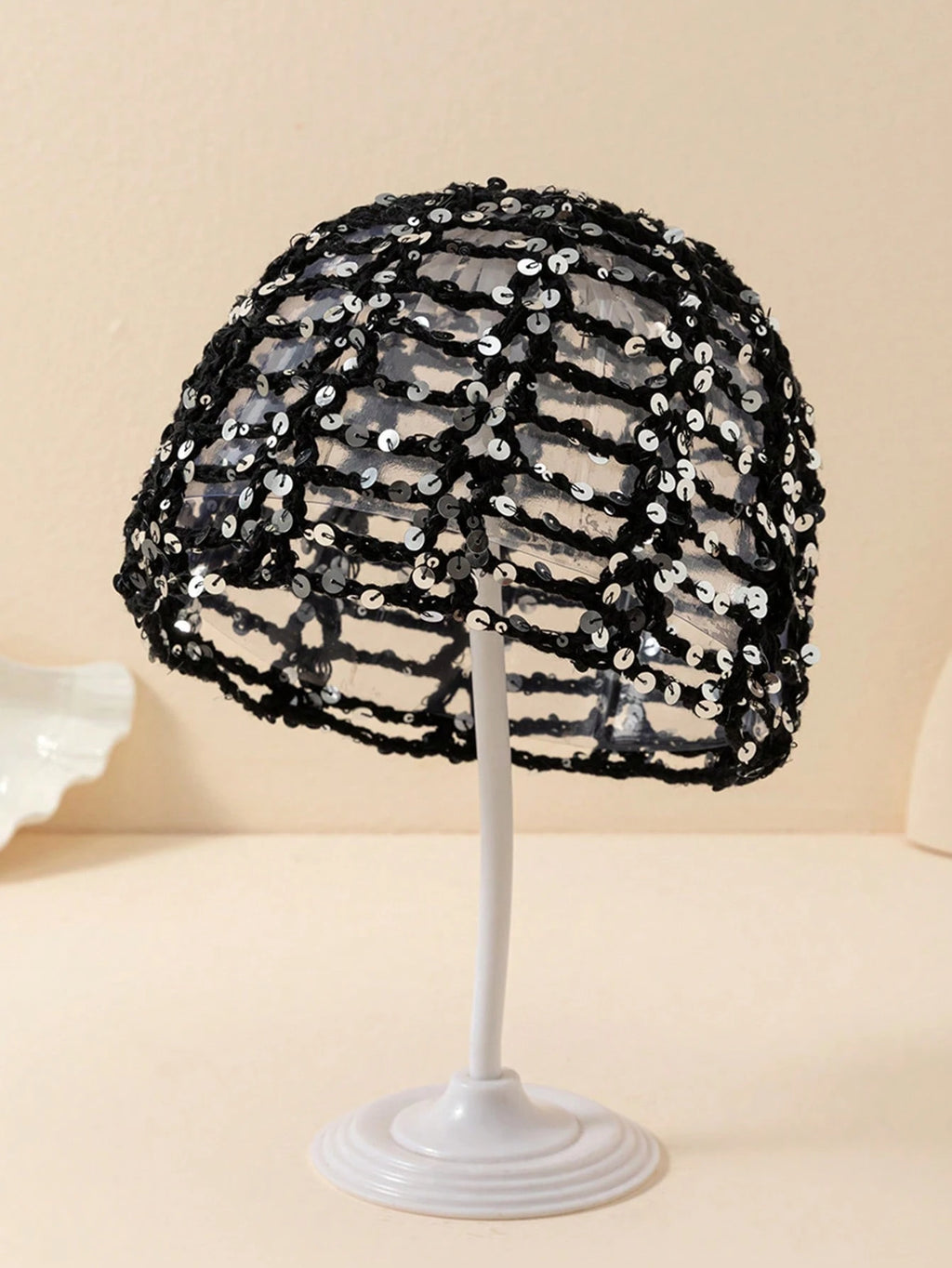 Solé Sequin Crochet Cap