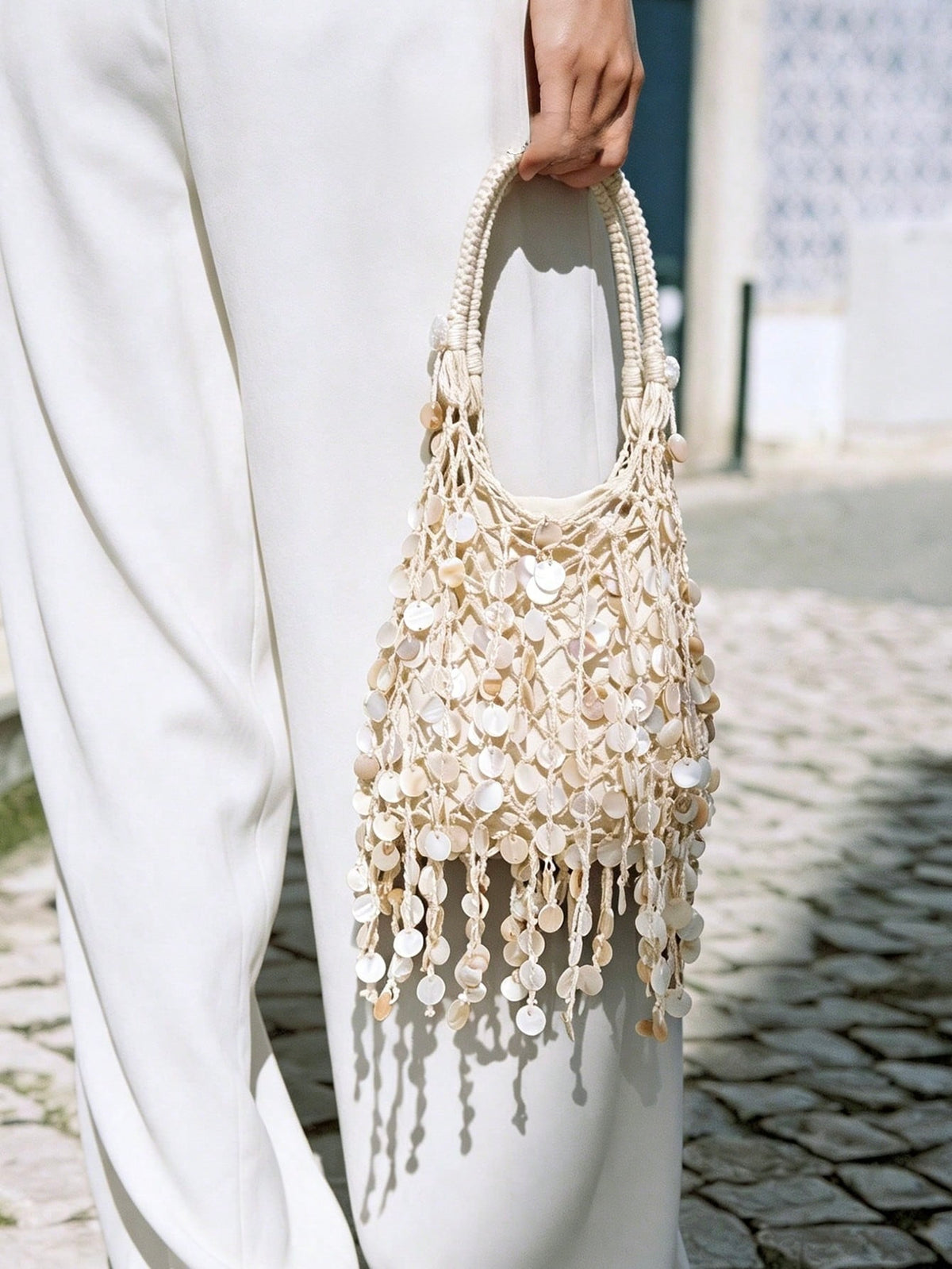 Shell Fringe Bag