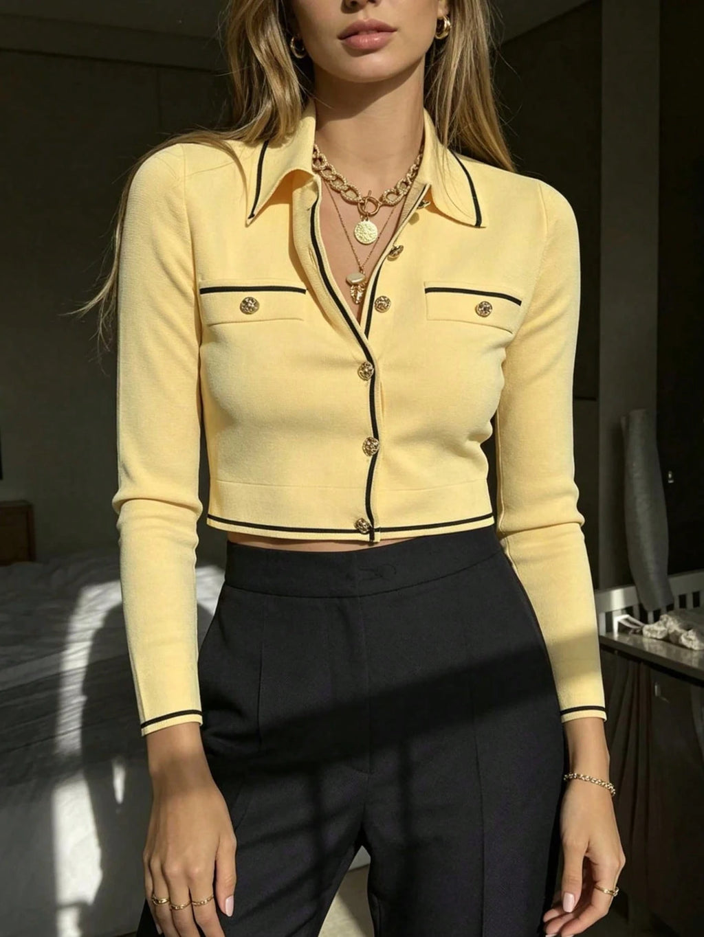 Monaco Contrast Cardigan