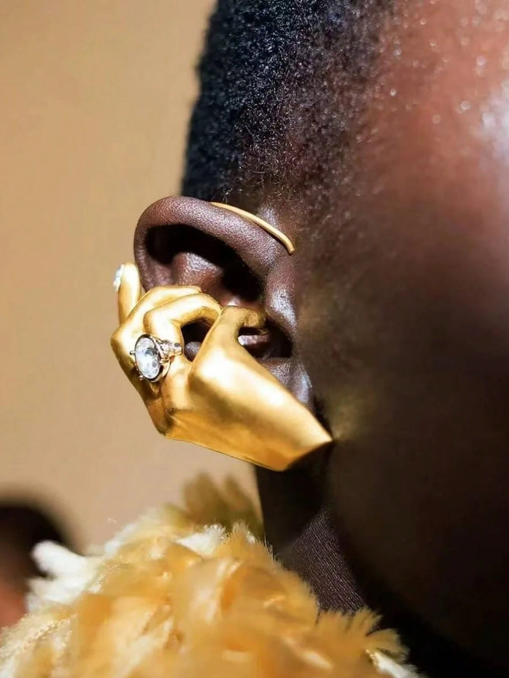 Golden Gesture Ear Cuff