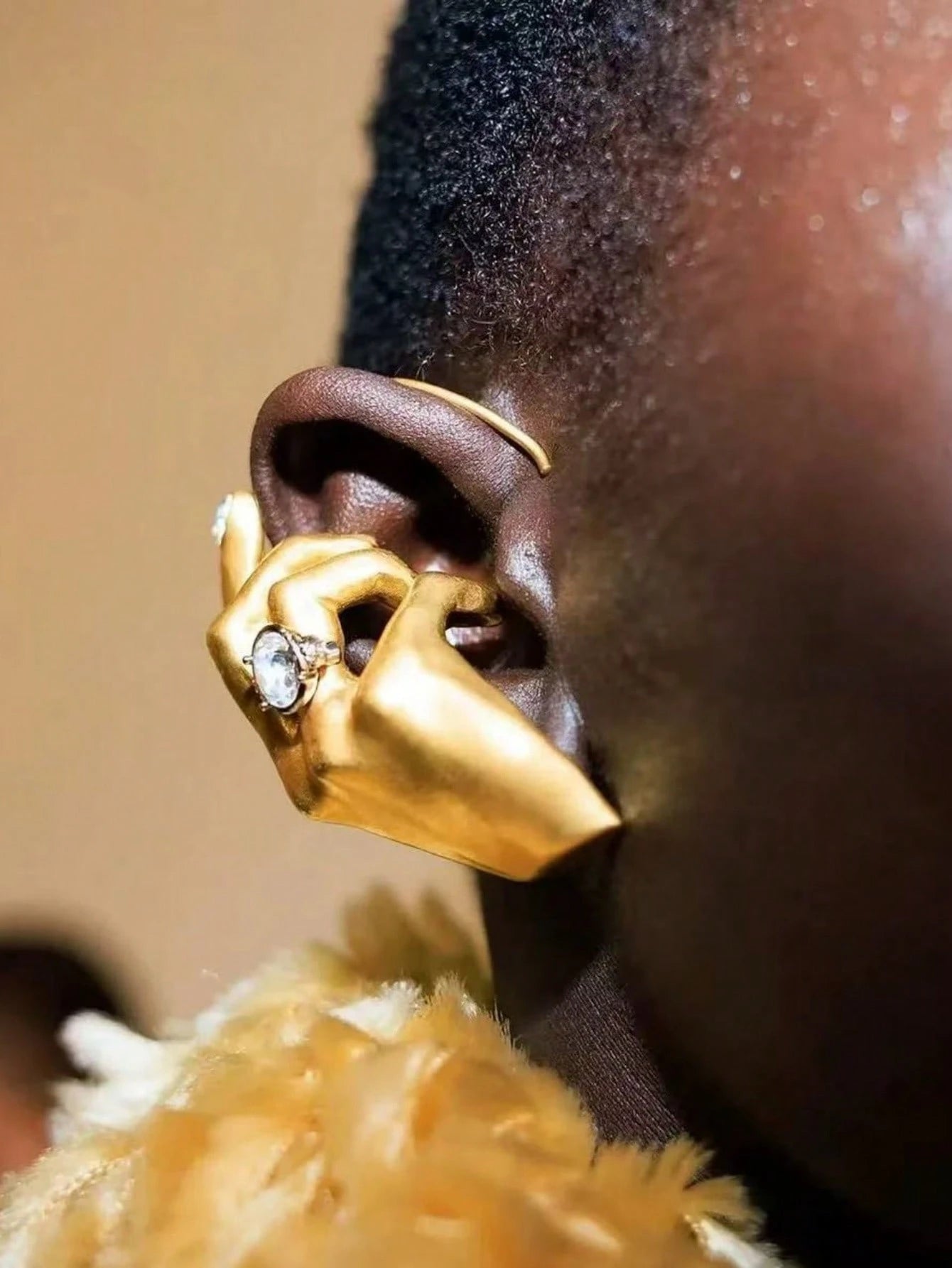 Golden Gesture Ear Cuff
