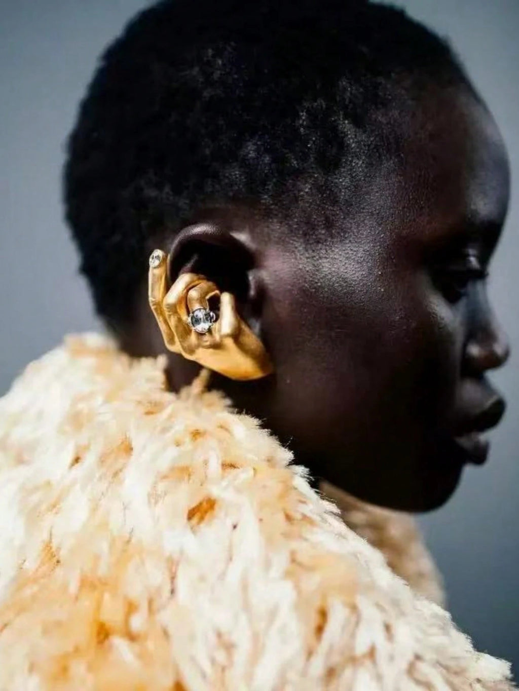 Golden Gesture Ear Cuff