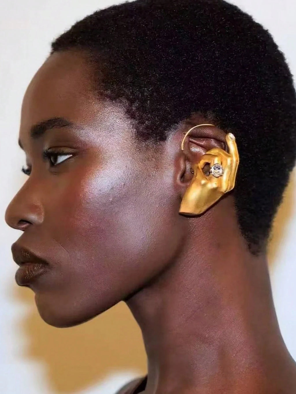 Golden Gesture Ear Cuff
