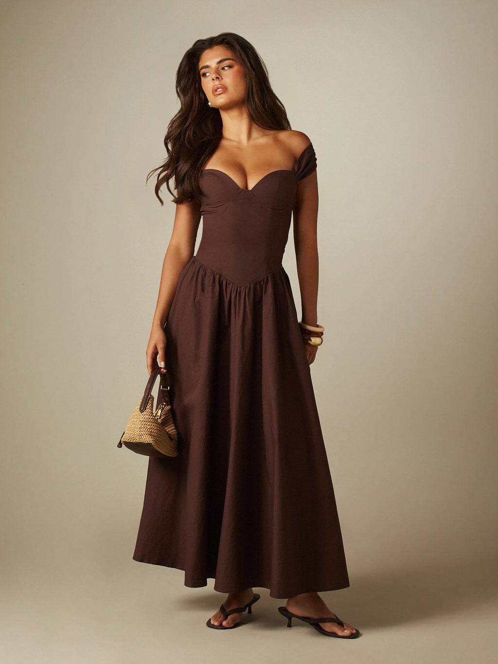 Amora Off Shoulder Maxi Dress