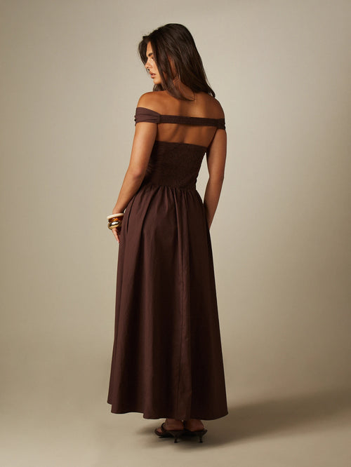Amora Off Shoulder Maxi Dress
