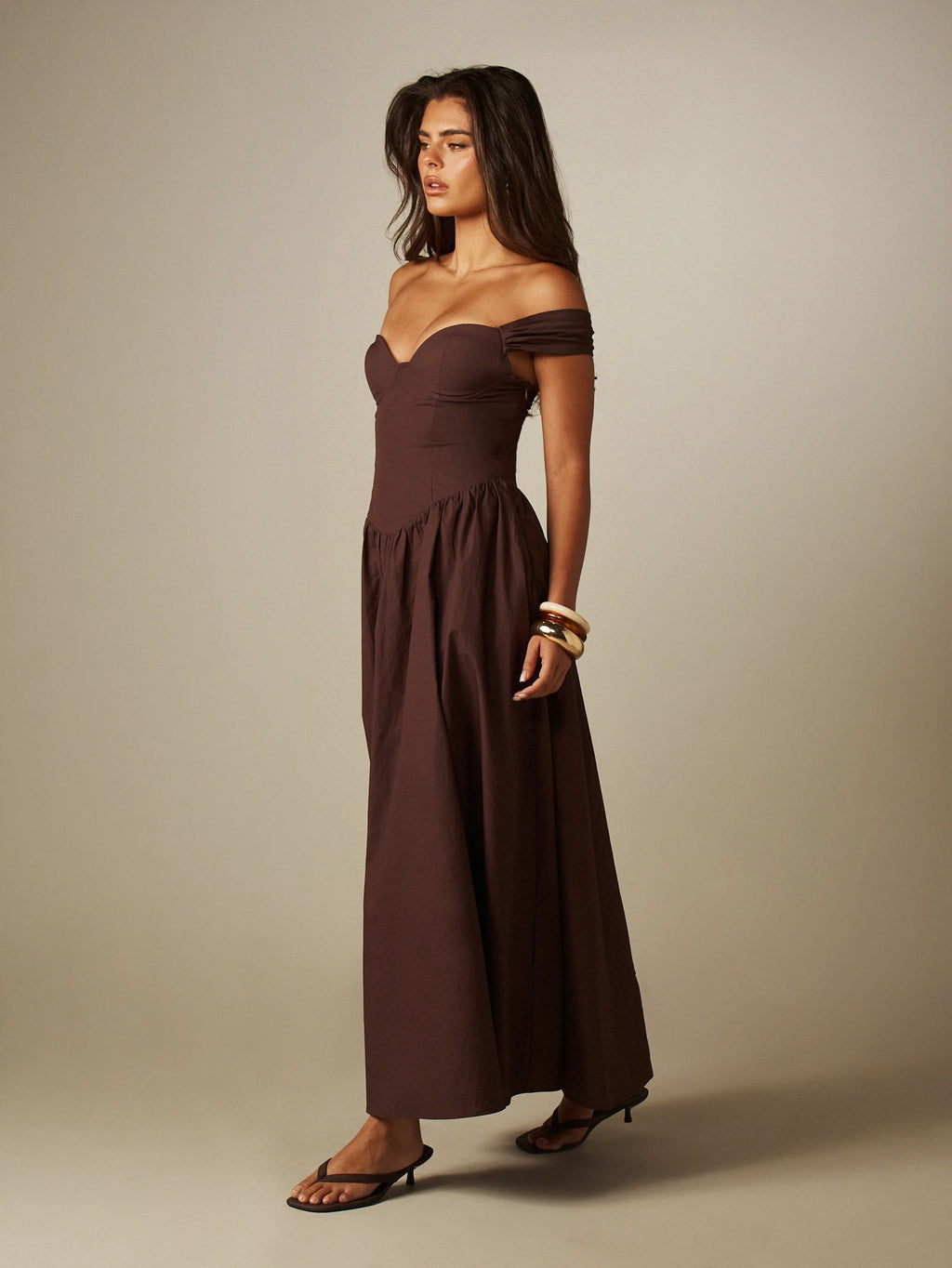 Amora Off Shoulder Maxi Dress