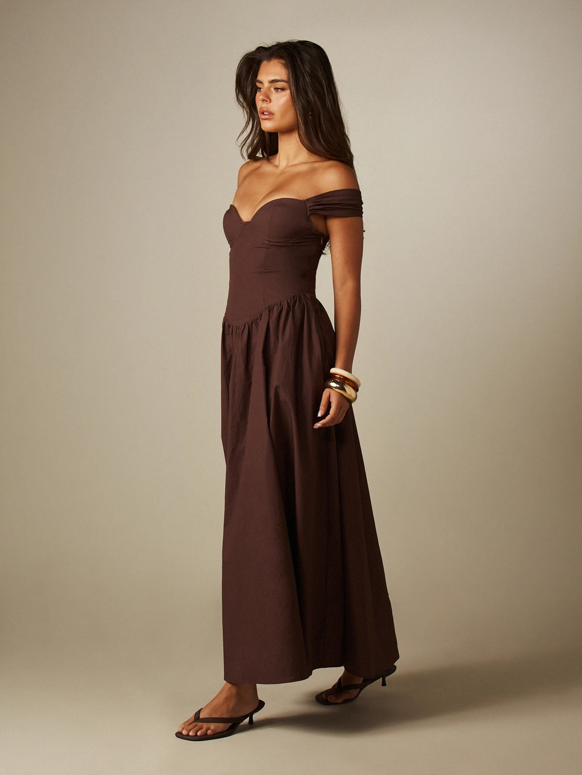 Amora Off Shoulder Maxi Dress