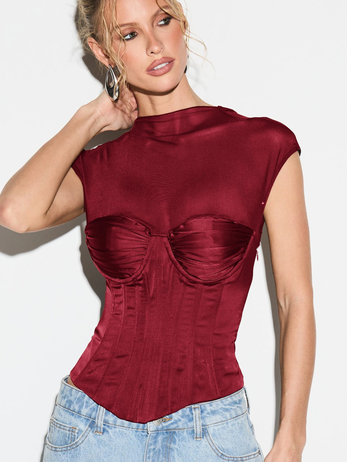 Luna Mesh Corset Top