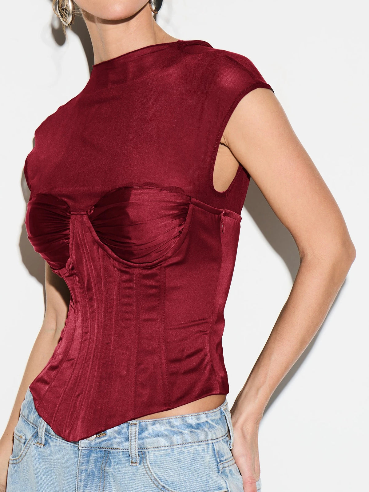 Luna Mesh Corset Top
